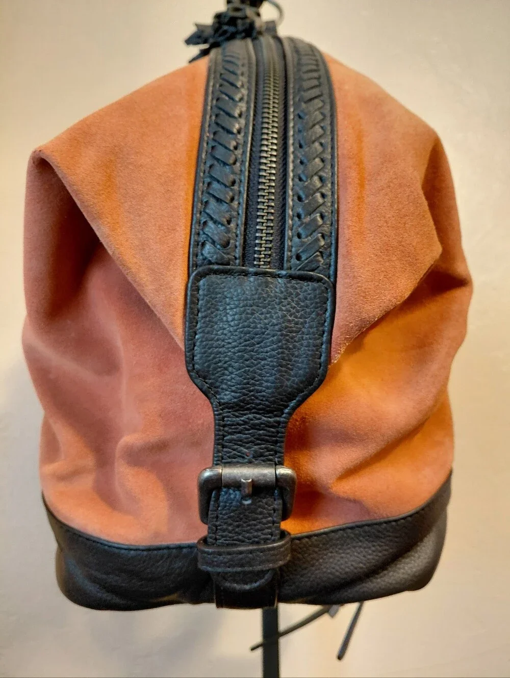 Free People Serena Suede Slouchy Backpack